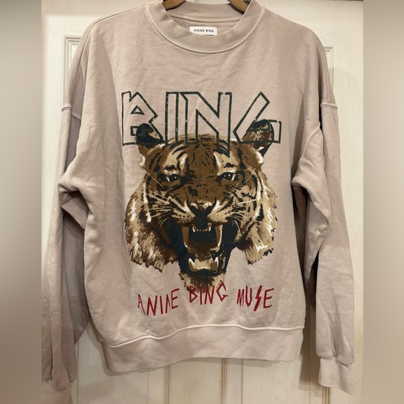 ANINE BING MUSE TIGER SWEATSHIRT WOMEN’S MEDIUM - Picture 4 of 14